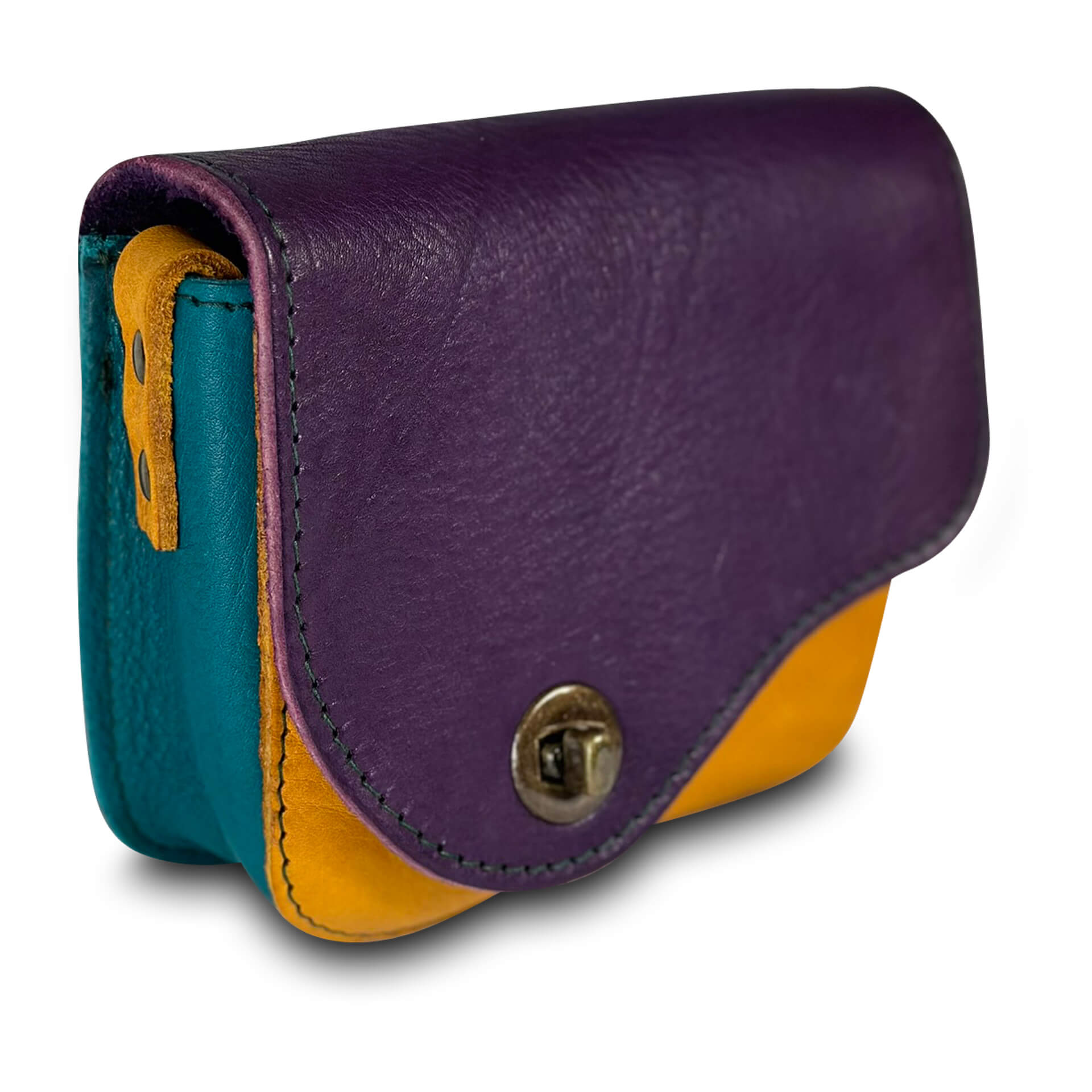 Umhängetasche Bunt mit schräger Klappe